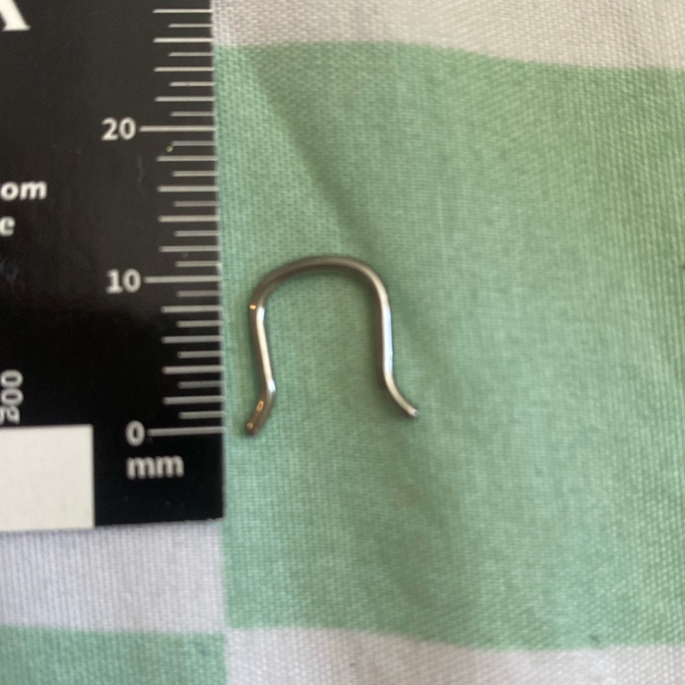 septum Retainer; 18g, stainless steel, NWOT.